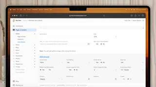 Advanced Settings for a Story Block